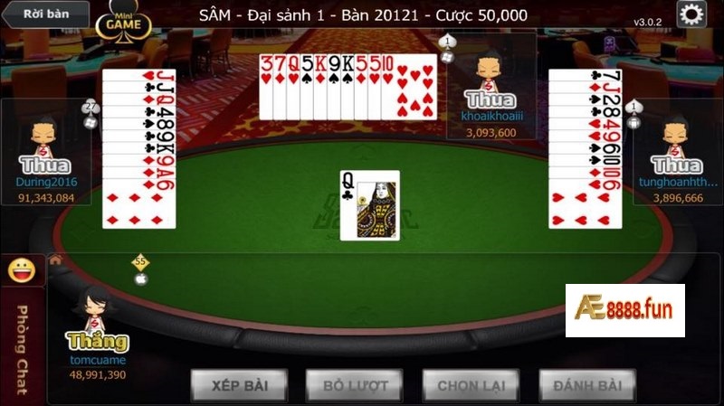 Sâm lốc là tựa game bài có sức hút khủng tại Việt Nam